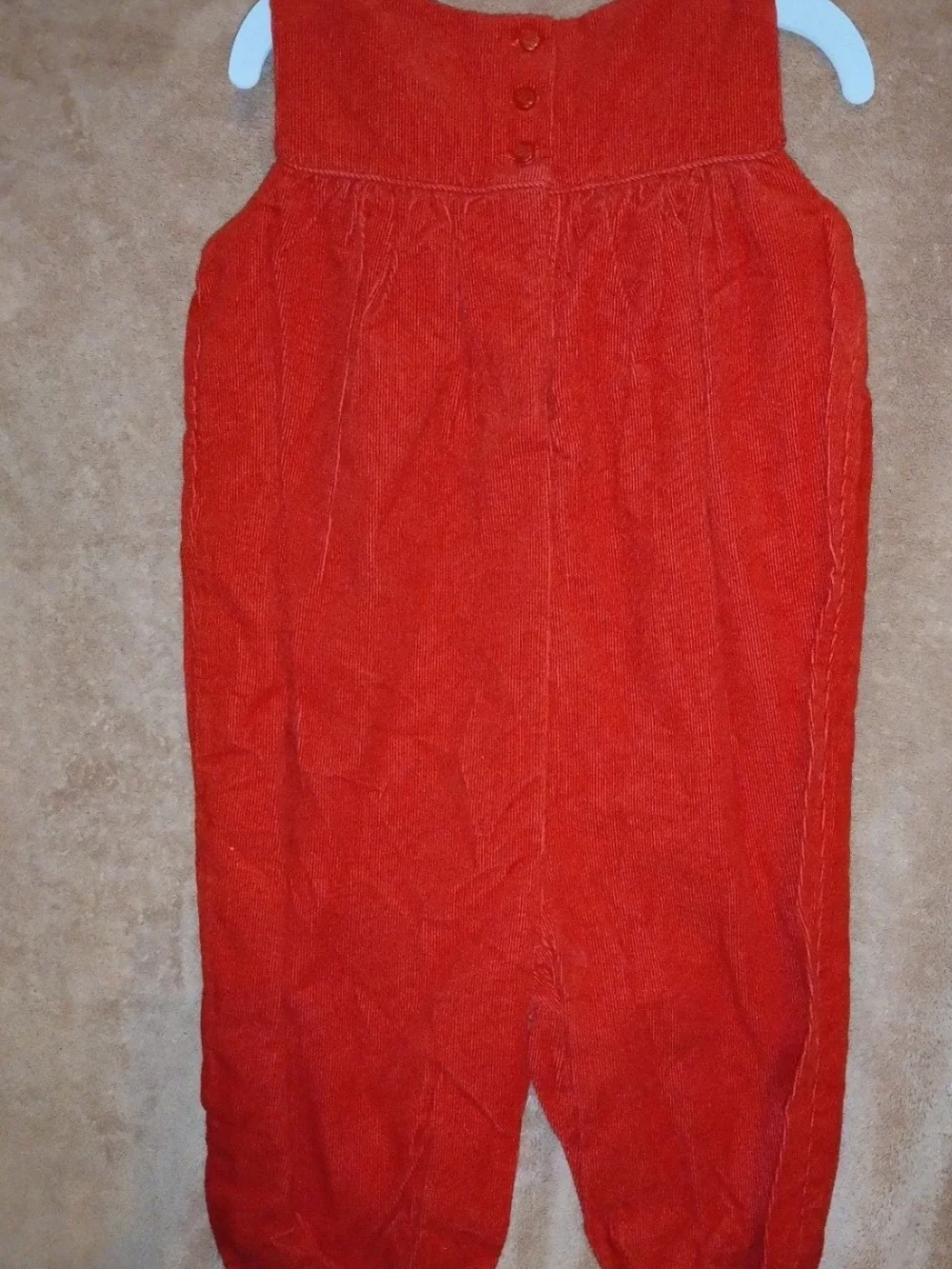 Ralph Lauren Red Corduroy Romper